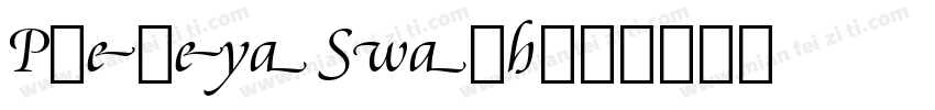 Plebeya Swash字体转换